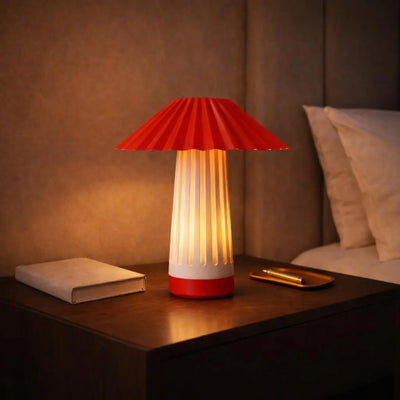 KASA Designer Table Lamp Red Florra Living