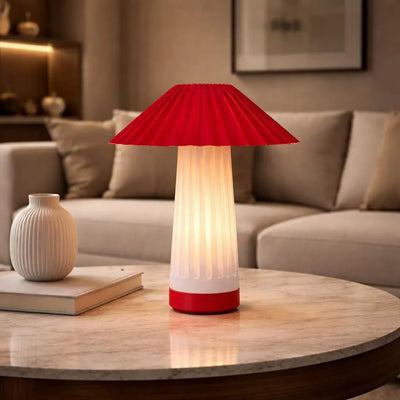 KASA Designer Table Lamp Red Florra Living