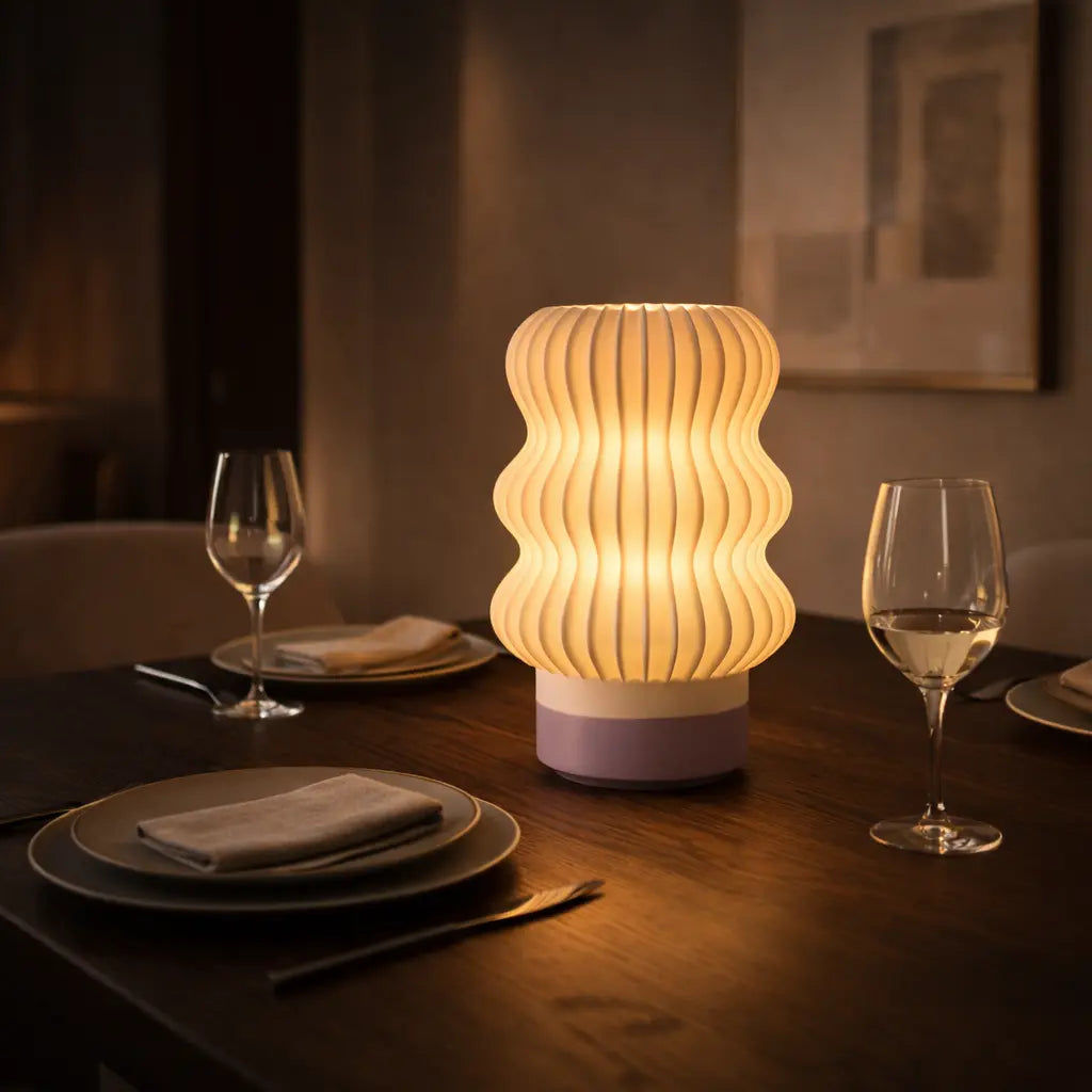 Wavy Mini Table Lamp Florra Living